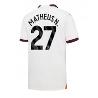 Manchester City Matheus Nunes #27 Vonkajší futbalový dres 2023-24 Krátky Rukáv